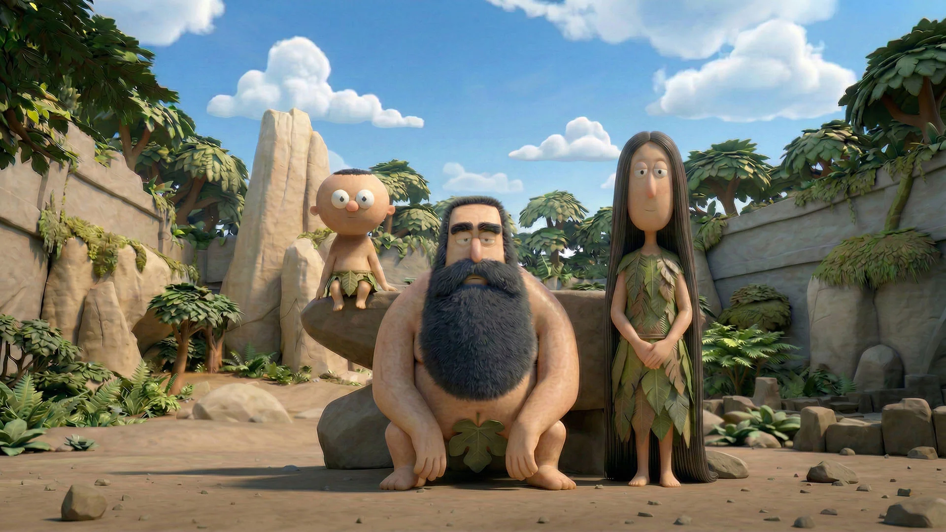 The Homo Sapiens Family at their enclosure